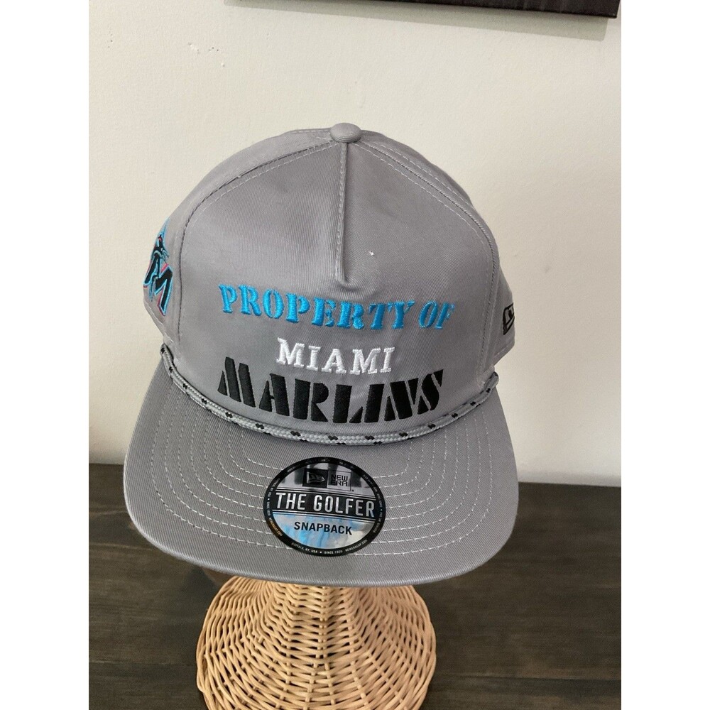 Miami Florida Marlins New Era “ The Golfer “ Rope Snapback Cap Hat MLB